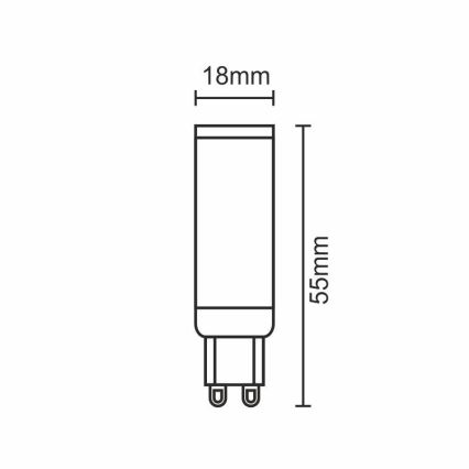 LED Glühbirne G9/5W/230V 2800K