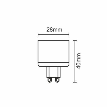 LED Glühbirne G9/5W/230V 2800K