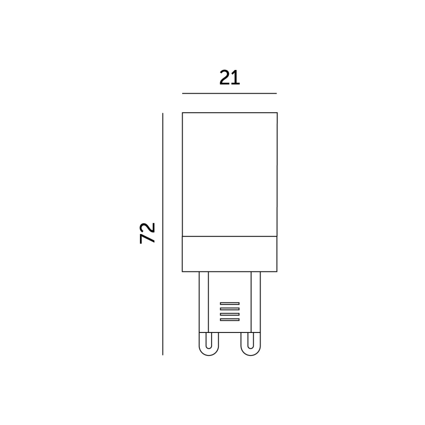 LED Glühbirne G9/6W/230V 6000K