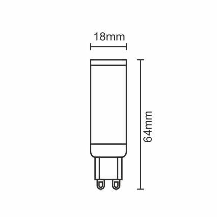 LED Glühbirne G9/7W/230V 2800K