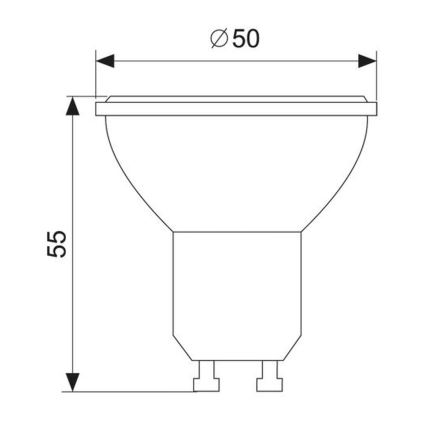 LED Glühbirne GU10/1,5W/230V 6000K