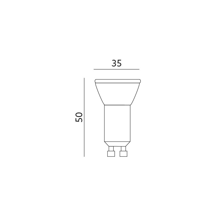 LED Glühbirne GU10-MR11/4W/230V 4000K