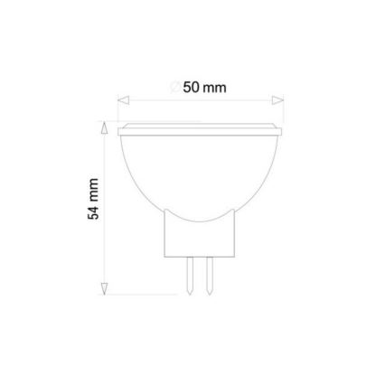 LED Glühbirne GU5,3/MR16/5W/12V 4500K