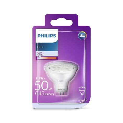 LED Glühbirne GU5,3/MR16/8,2W/12V - Philips