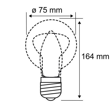 LED Glühbirne INNER B75 E27/3,5W/230V 1800K - Paulmann 28884