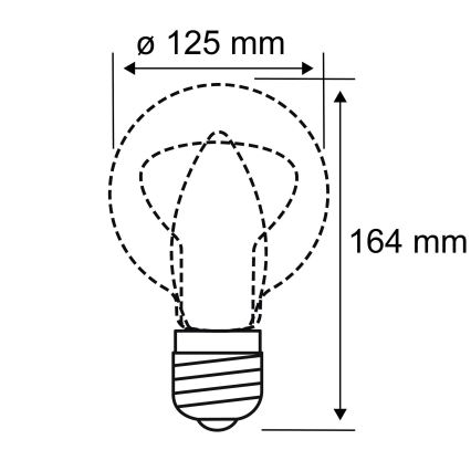 LED Glühbirne INNER G125 E27/3,5W/230V 1800K - Paulmann 28875