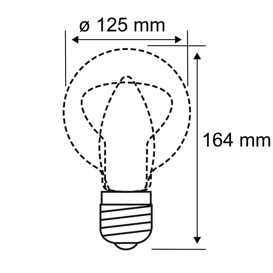 LED Glühbirne INNER G125 E27/3,5W/230V 1800K - Paulmann 28875