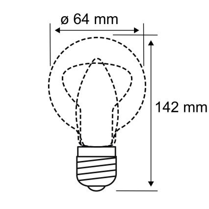 LED Glühbirne INNER ST64 E27/3,5W/230V 1800K - Paulmann 28880