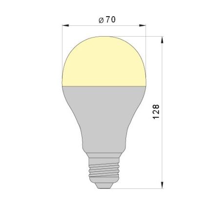 LED Glühbirne LEDSTAR A70 E27/18W/230V 4000K