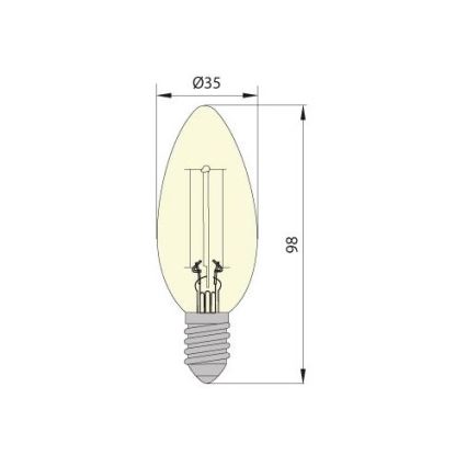 LED Glühbirne LEDSTAR CLASIC E14/5W/230V 3000K