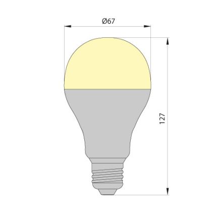 LED Glühbirne LEDSTAR ECO E27/10W/230V 3000K