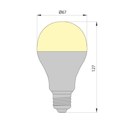 LED Glühbirne LEDSTAR ECO E27/12W/230V