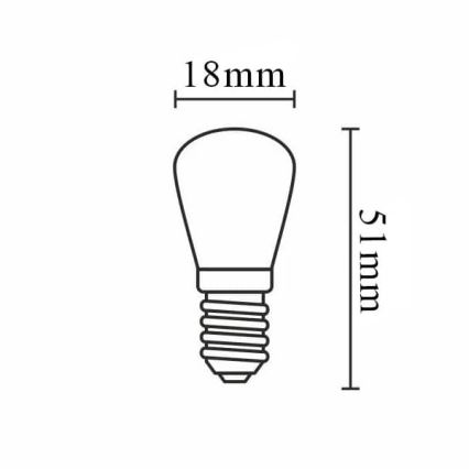 LED-Glühbirne MINI E14/3,5W/230V 4000K