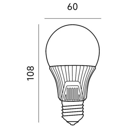 LED-Glühbirne mit Sensor E27/9W/230V 6500K