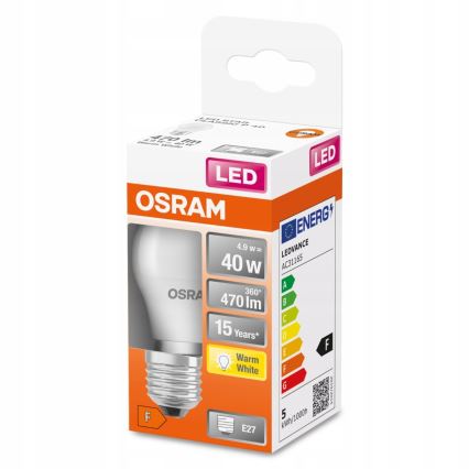LED-Glühbirne P45 E27/4,9W/230V 2700K - Osram