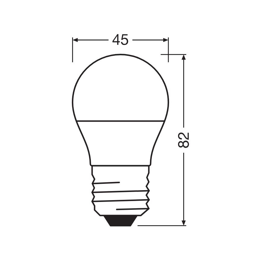 LED-Glühbirne P45 E27/4,9W/230V 2700K - Osram