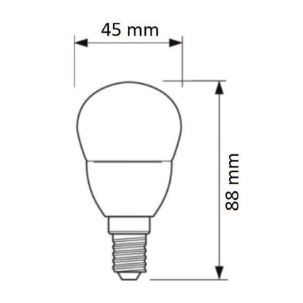 LED Glühbirne Philips E14/4W/230V 2700K