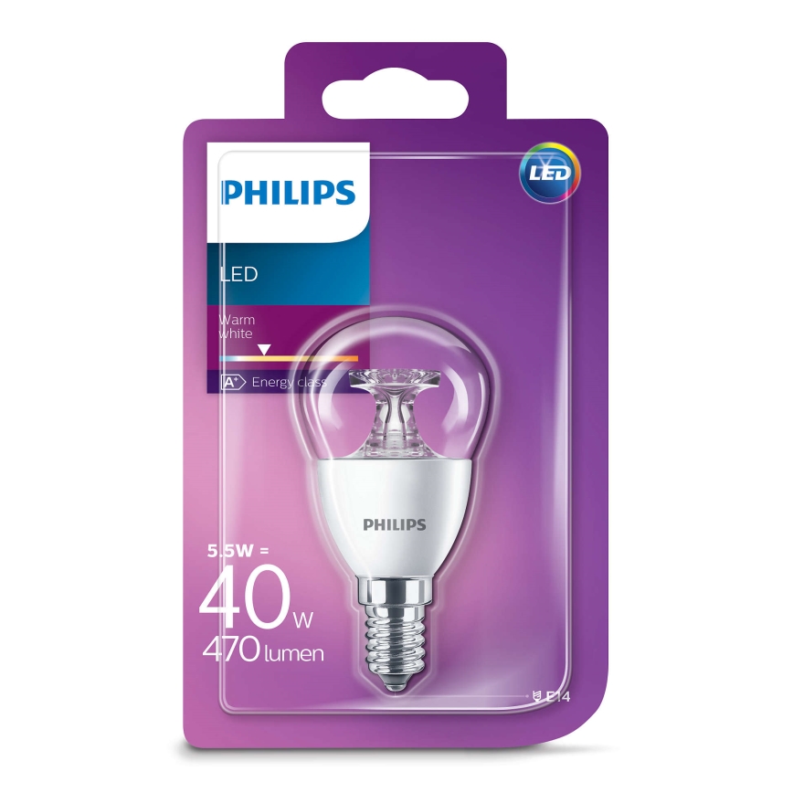 LED Glühbirne Philips E14/5,5W/230V - LUSTER