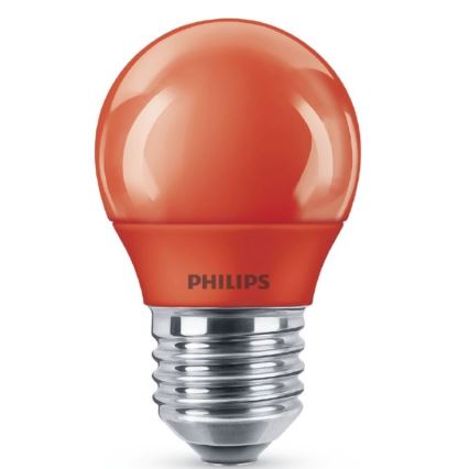 LED-Glühbirne Philips E27/3,1W/230V rot