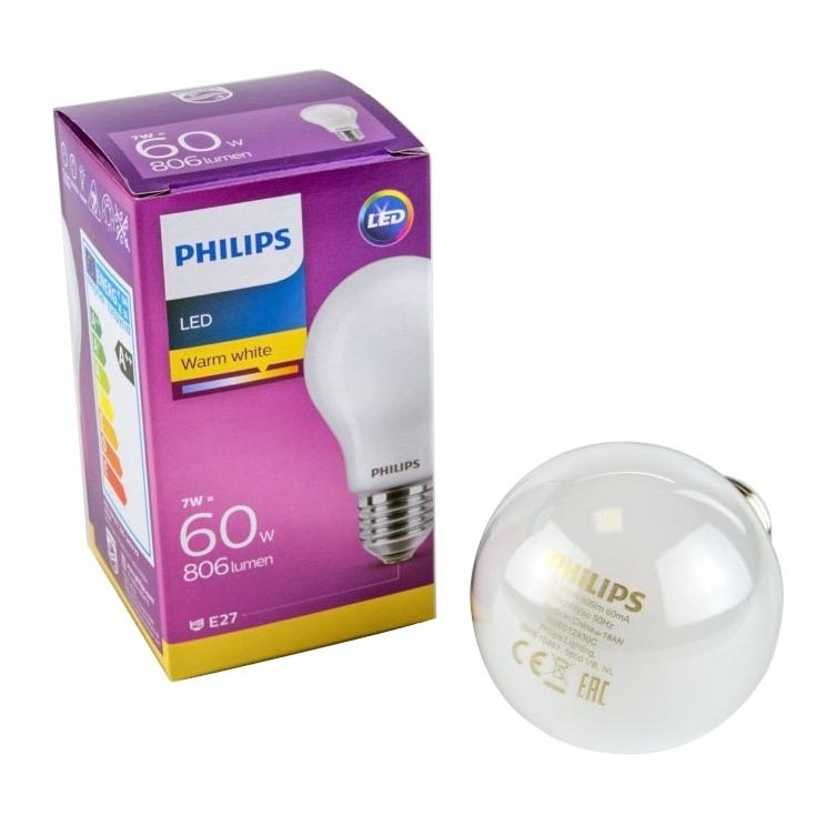 LED-Glühbirne Philips E27/7W/230V 2700K