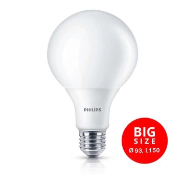 LED Glühbirne PHILIPS E27/9,5W/230V 2700K - LED GLOBE