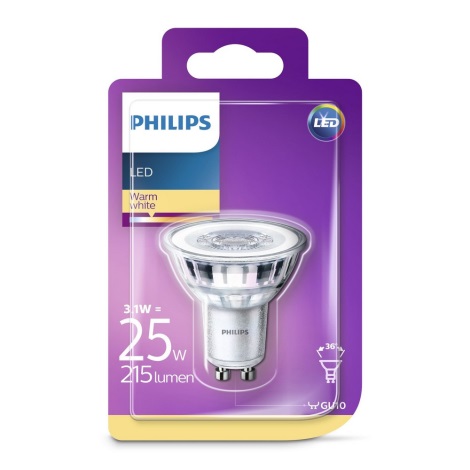 LED-Glühbirne Philips GU10/3,1W/230V 2700K