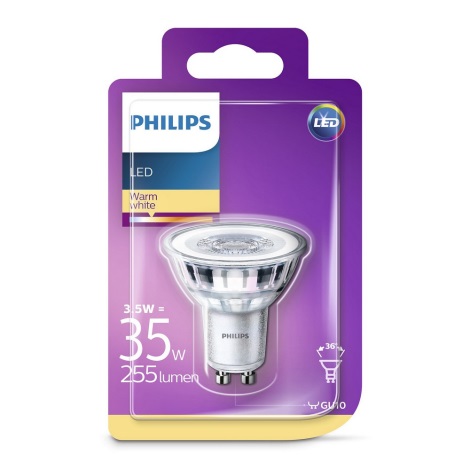 LED Glühbirne Philips GU10/3,5W/230V 2700K