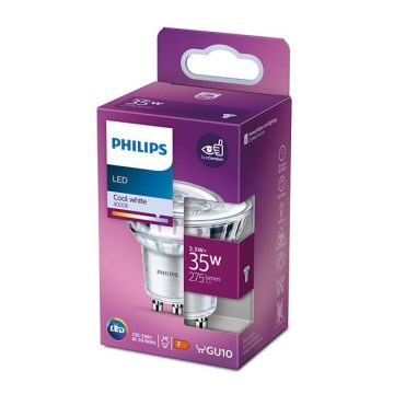 LED-Glühbirne Philips GU10/3,5W/230V 4000K