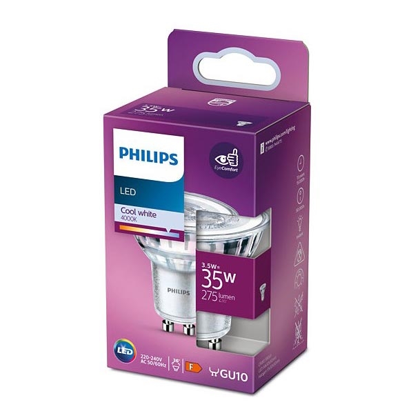 LED-Glühbirne Philips GU10/3,5W/230V 4000K