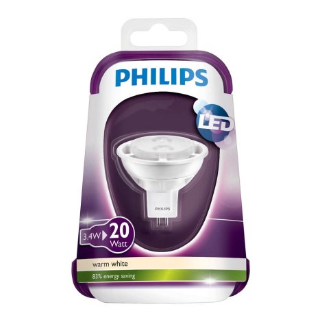 LED Glühbirne Philips GU5,3/MR16/3,4W/12V 2700K