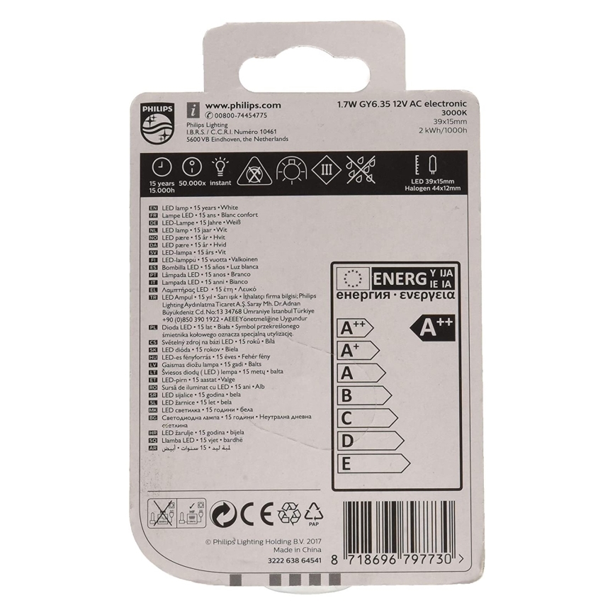 LED-Glühbirne Philips GY6,35/1,7W/12V 3000K