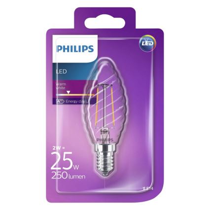 LED Glühbirne Philips VINTAGE E14/2W/230V 2700K