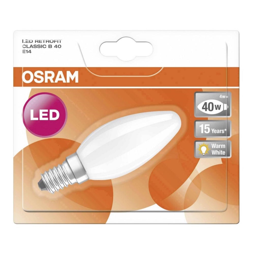 LED Glühbirne RETROFIT B40 E14/4W/230V 2700K - Osram