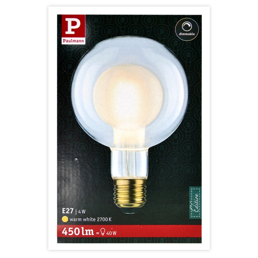 LED Glühbirne SHAPE G95 E27/4W/230V 2700K - Paulmann 28768