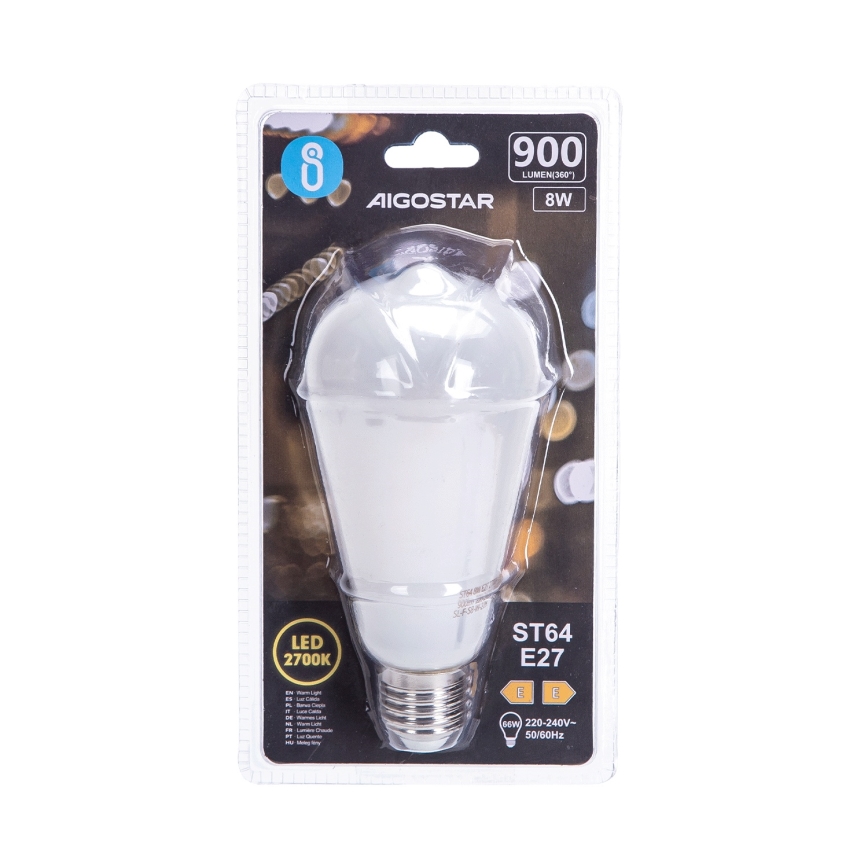 LED-Glühbirne ST64 E27/8W/230V 2700K - Aigostar