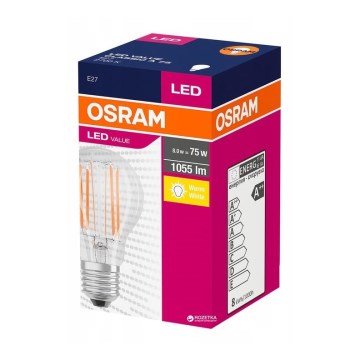 LED Glühbirne VALUE A60 E27/8W/230V 2700K - Osram