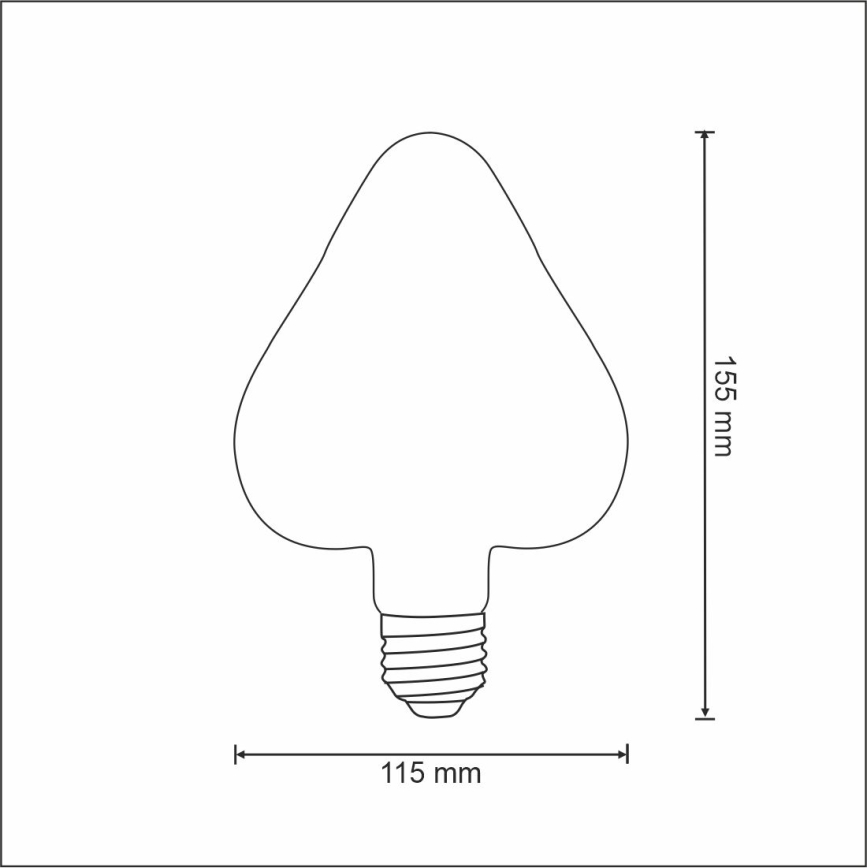 LED-Glühbirne VINTAGE AMBER E27/2,5W/230V 2000K