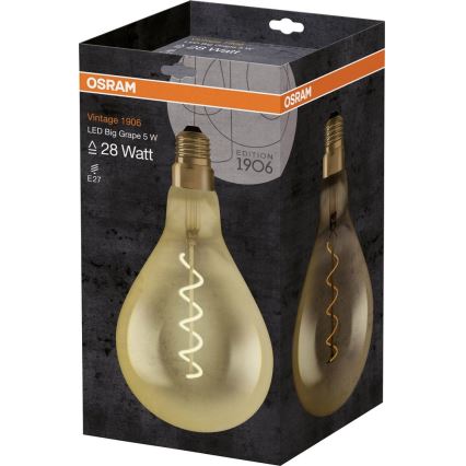LED Glühbirne VINTAGE E27/5W/230V - Osram