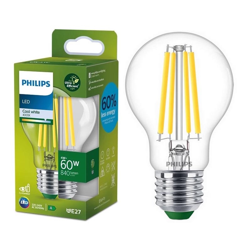 LED-Glühbirne VINTAGE Philips A60 E27/4W/230V 4000K