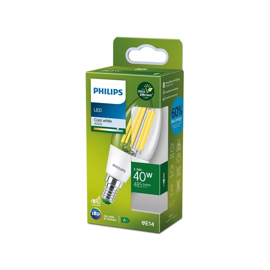 LED-Glühbirne VINTAGE Philips B35 E14/2,3W/230V 4000K
