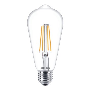LED-Glühbirne VINTAGE Philips ST64 E27/7W/230V 2700K