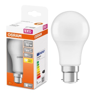LED-Glühlampe A60 B22d/8,5W/230V 2700K - Osram