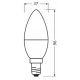 LED-Glühlampe aus recyceltem Kunststoff B40 E14/4,9W/230V 4000K - Ledvance