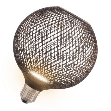 LED-Glühlampe DECOR FLAT G125 E27/3,5W/230V 2700K schwarz - Osram