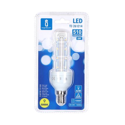 LED-Glühlampe E14/6W/230V 3000K - Aigostar