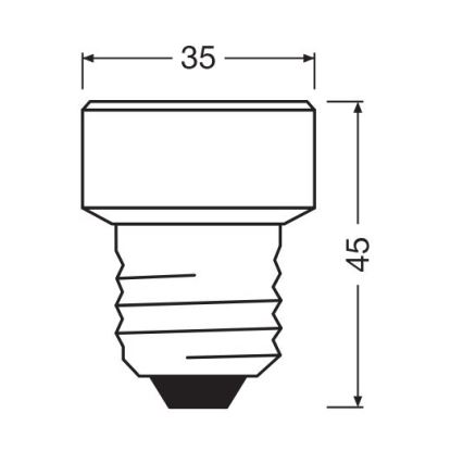 LED-Glühlampe E27/3,5W/230V 2700K - Osram
