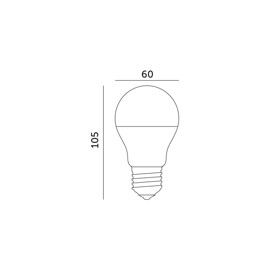 LED-Glühlampe E27/8,5W/230V 3000K
