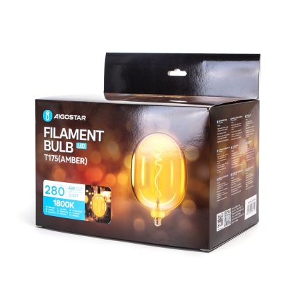 LED-Glühlampe FILAMENT E27/4W/230V 1800K - Aigostar