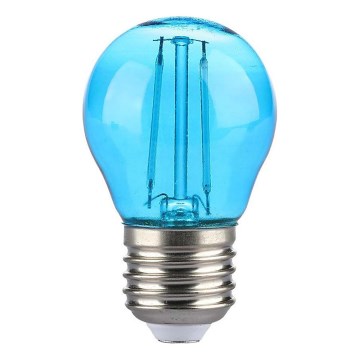 LED-Glühlampe FILAMENT G45 E27/2W/230V blau