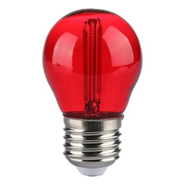 LED-Glühlampe FILAMENT G45 E27/2W/230V rot